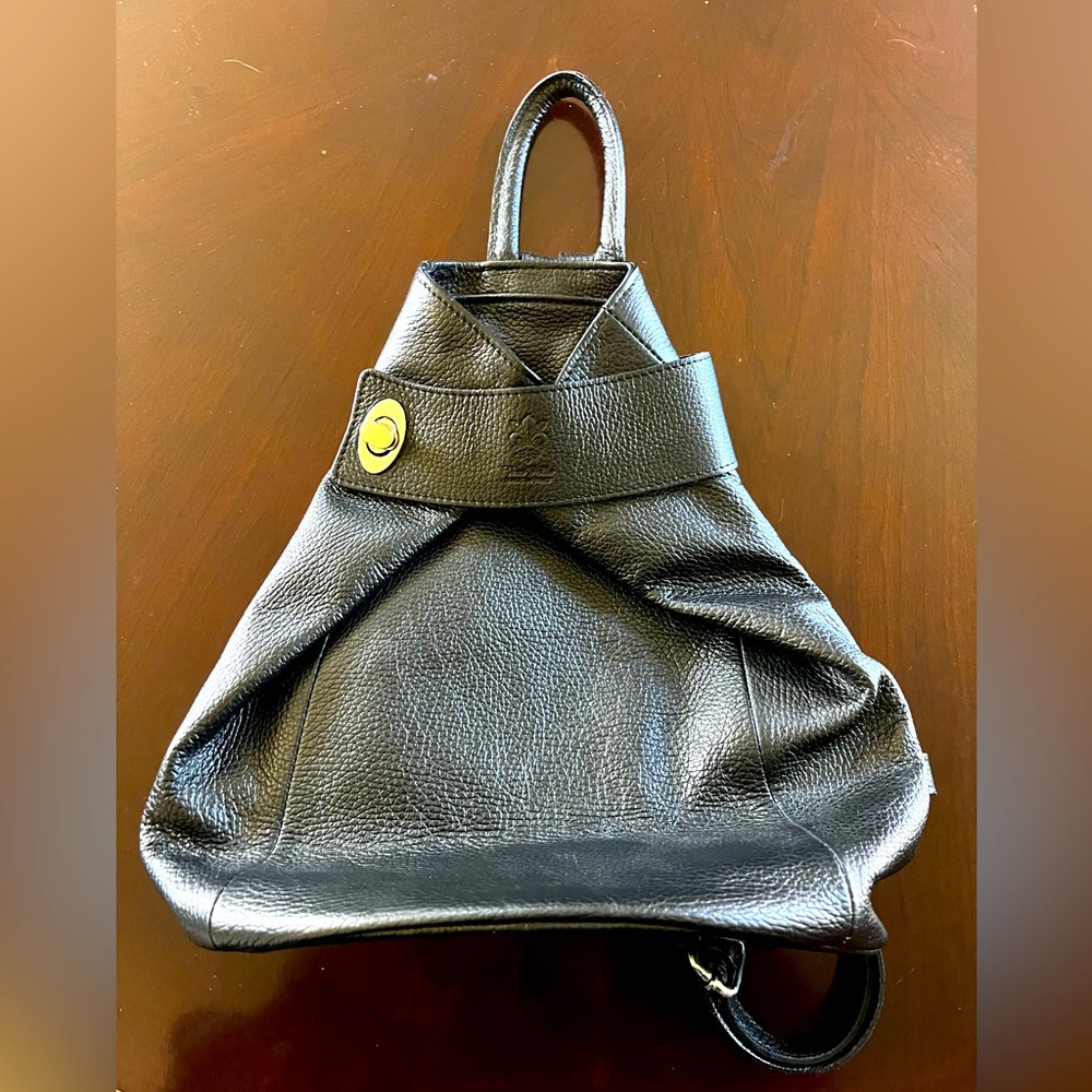 Brand new Italian leather backpack/purse